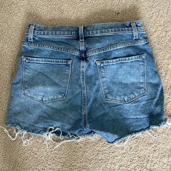 JBRAND JULES SHORT CUT OFF DENIM RAW HEM HIGH waist - Picture 2 of 3
